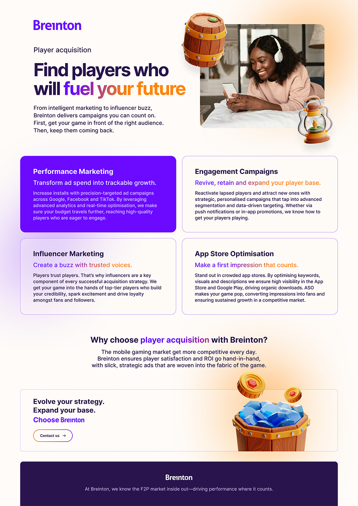 Breinton Player Acquisition brochure preview